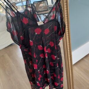 Roses sheer mink dress - slip dress 🌹